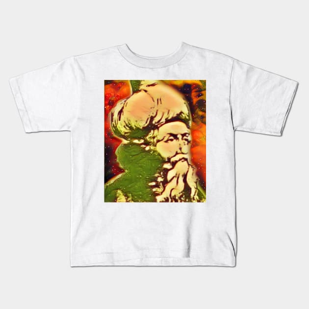 Ibn Arabi Snow Portrait | Ibn Arabi Artwork 15 Kids T-Shirt by JustLit